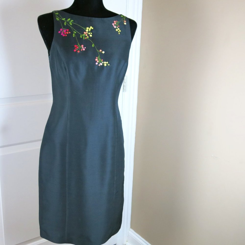 Black Ann Taylor Butterfly Shoulder Dress